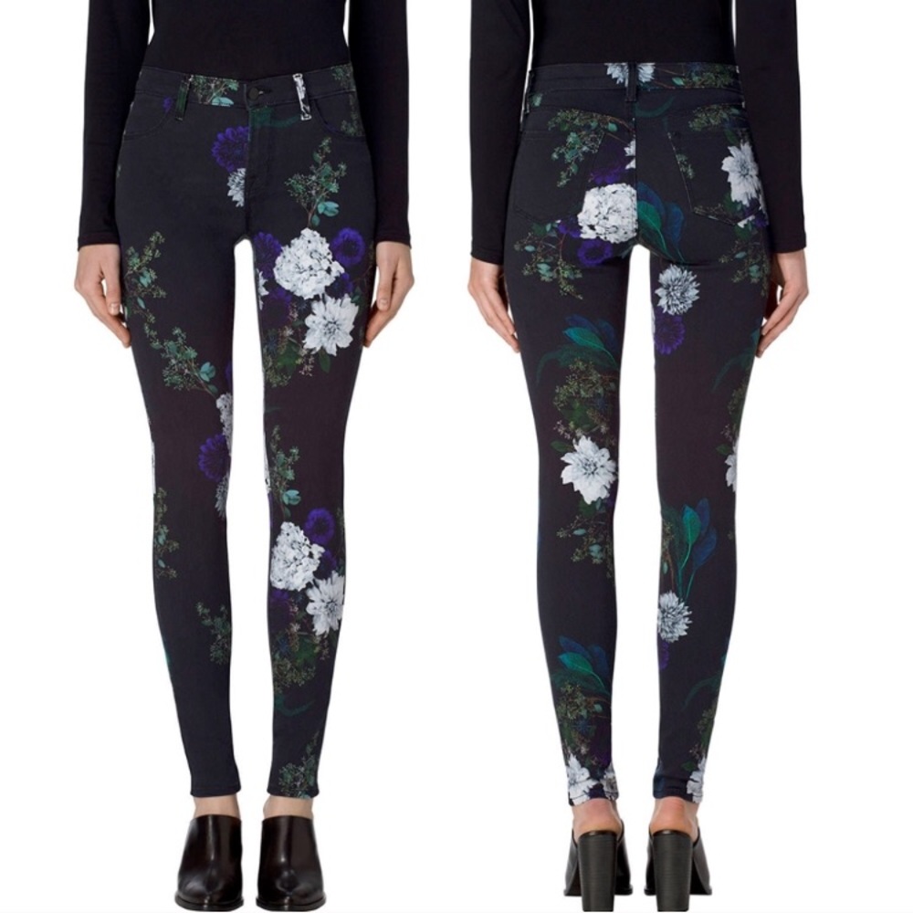 J Brand MidRise Super Skinny Forest Jeans